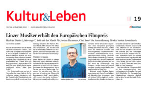 OOe Nachrichten Kultur & Leben Markus Binder 2023 Europäischer Filmpreis Linzer Musiker